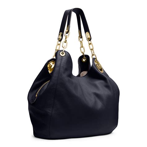 michael kors fulton navy purse|Michael Kors shoulder bag.